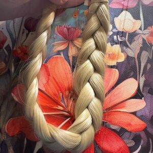 Light Blonde Braided Hair Extension